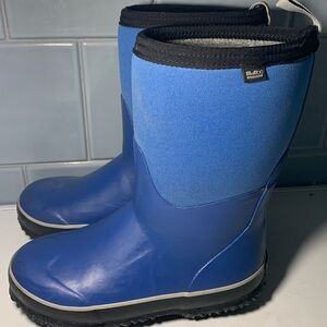 MCIKCC Kids WaterProof Blue Rain Snow  Boots -30 Degree Protection Rubber Sole 3